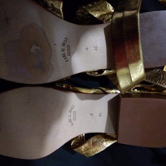 Yves Saint Laurent gold gladiators - Picture 4 of 6